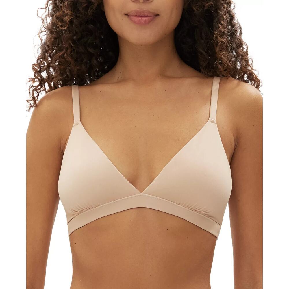Gap Body Womens Super Stretch Triangle Knit Bralette Nude Size M 0382